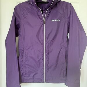 Columbia Purple Windbreaker Jacket Women's Size S -NWOT
